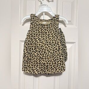 2pc Old Navy cheetah patterned print sleeveless Top w/ Matching Shorts/Size: 3T